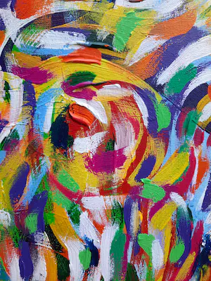 Kees te Kolste - acrylverf op doek uit 2004 - abstract - 23754 kopen? Bied vanaf 625!