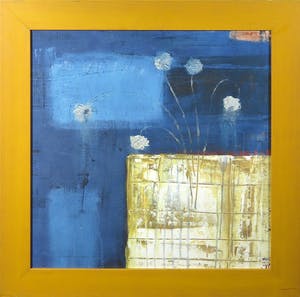 Niet of onleesbaar gesigneerd - Gemengde techniek op canvas, Zonder titel - Ingelijst kopen? Bied vanaf 1!