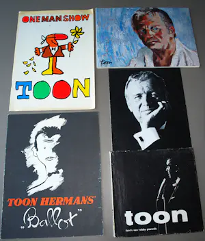 Toon Hermans - schilderijen/fotografie en 3 programmaboekjes oneman-shows (1953/77/79) kaufen? Bieten Sie von 50!
