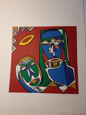 Maartje Wijngaarden - Originele zeefdruk op papier - Oplage 50 ex Titel: Afrika kopen? Bied vanaf 40!