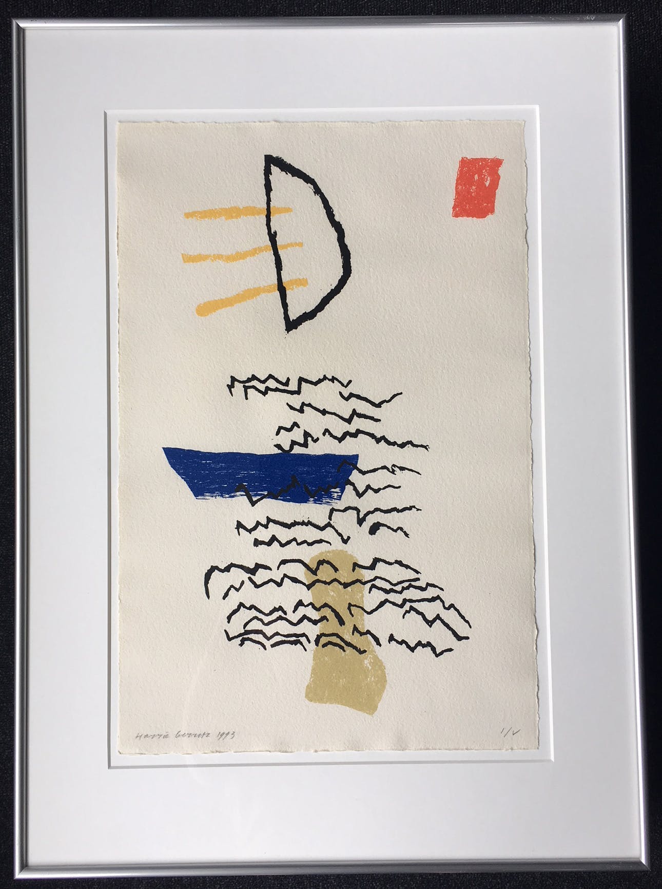 Harrie Gerritz - Serie van 4 abstracte landschappen kopen? Bied vanaf 245!