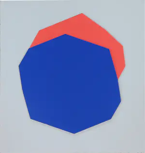 Phil van de Klundert - Lot van 3 collages van foamboard, Construction in red and blue kopen? Bied vanaf 1!