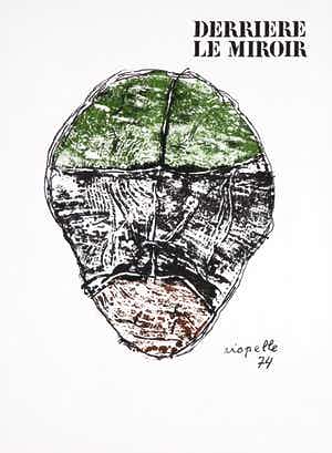 Jean-Paul Riopelle - Uitgave Derrière le miroir met originele litho's, no. 208 (1974) verkocht voor € 35!