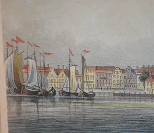 Johann Gabriel Friedrich Poppel - Zaandam: Spelende kinderen op het eiland in de Zaan kopen? Bied vanaf 30!