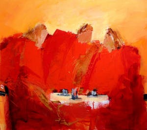 Wil Willemsen - olieverf op doek: Lunch time - 1998 kopen? Bied vanaf 895!