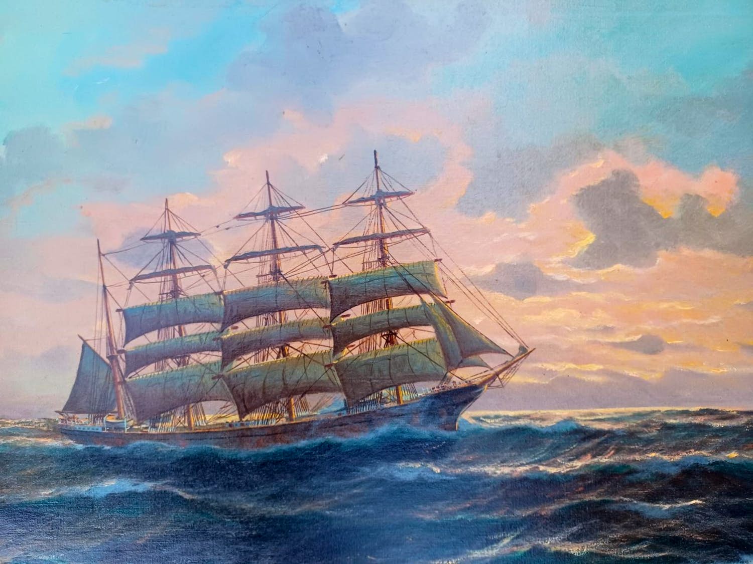 Alfred Gabali - 4 master in avondschemering. verkocht voor € 225!