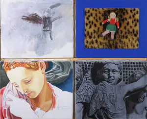 Pien Hazenberg - Vierluik, No escape - Ingelijst kopen? Bied vanaf 450!