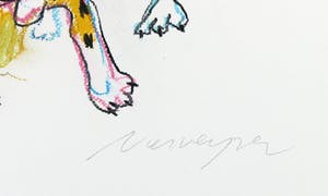 Henk Vierveijzer - Pastelkrijt, Hoi - Ingelijst kopen? Bied vanaf 100!