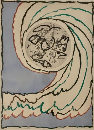 Pierre Alechinsky - kleurenlitho/ets aquatint - 'Boréalité' - 1976 kopen? Bied vanaf 950!