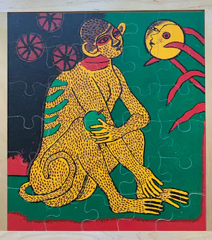 Corneille - Images des Bêtes | zeefdruk op houten puzzel | Inclusief boek (met puzzel) kopen? Bied vanaf 1!