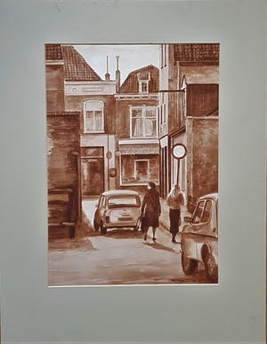 Ton Pape - Stadsgezicht kopen? Bied vanaf 50!