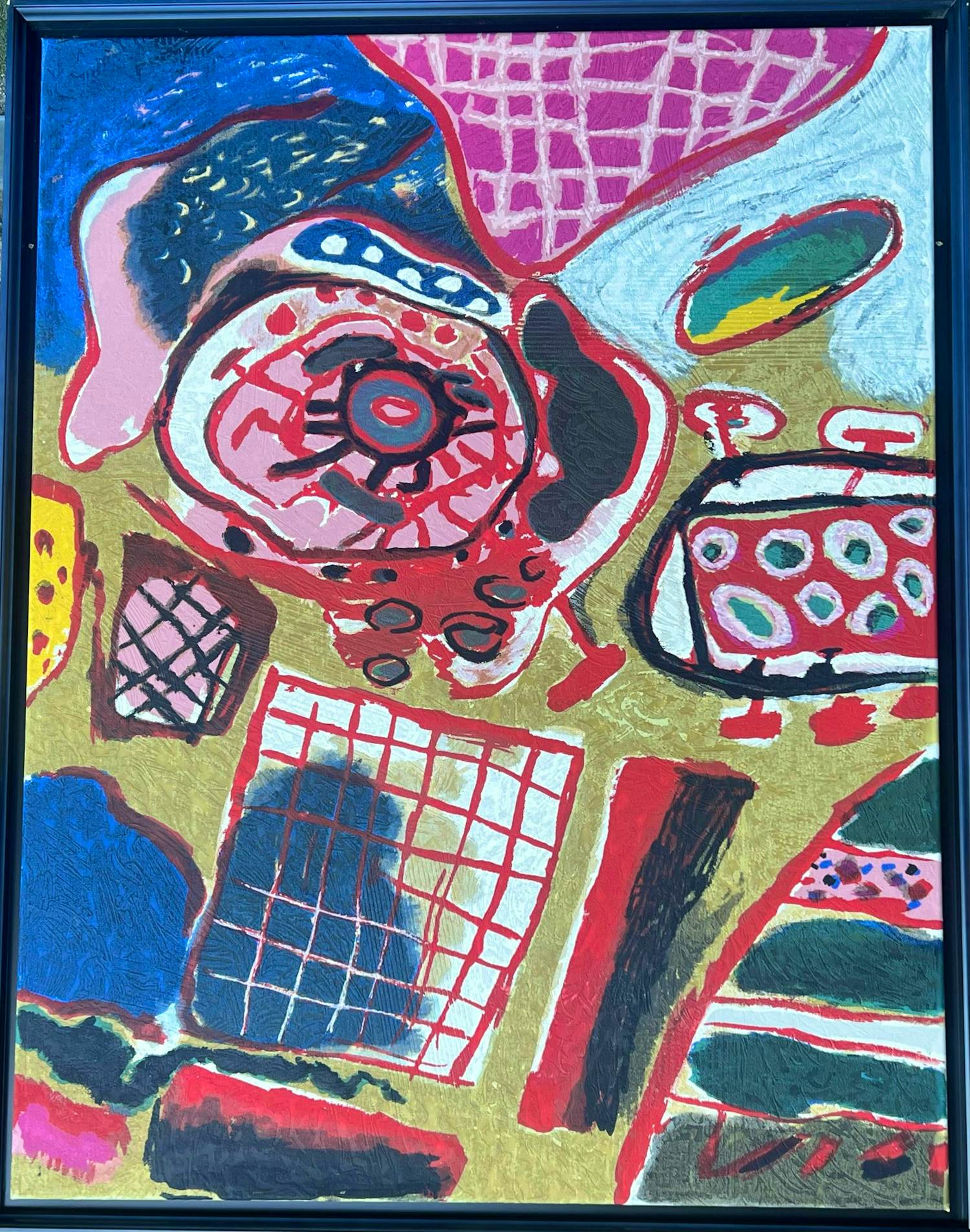 Buy Corneille - Terragrafie op canvas De eerste regen - Editie van 60 exemplaren.? Bid from 990!