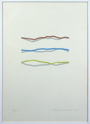 Lode Pemmelaar - Zeefdruk, Drie stukken schakeldraad kopen? Bied vanaf 1!