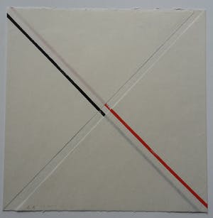 Yvonne Kracht - 4 tekeningen uit de serie Between 2 and 3 dimensions kopen? Bied vanaf 120!