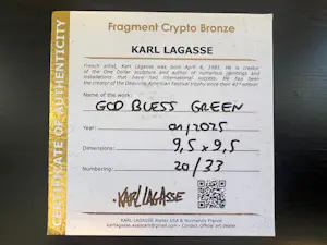 Karl Lagasse - Fragment IN GOD WE TRUST kopen? Bied vanaf 500!