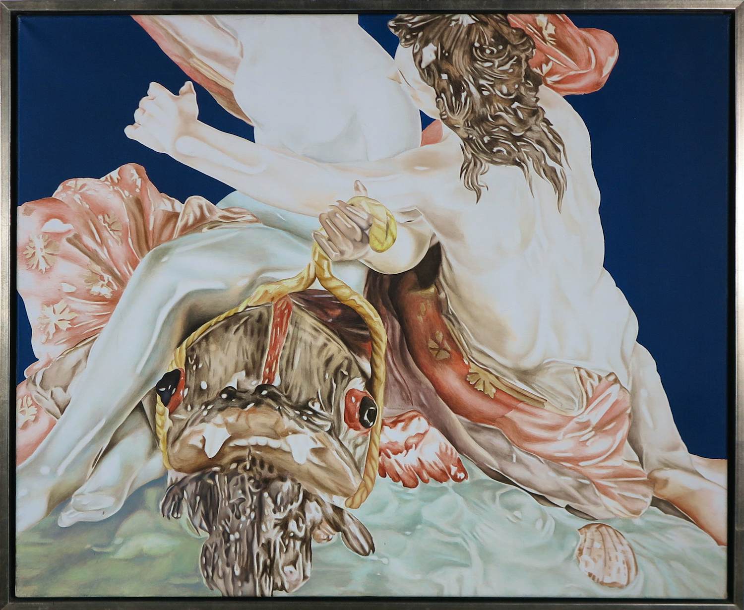 Bertil Neijts - Acryl op doek, A tureen from the swan service - Ingelijst (Groot) verkocht voor € 20!