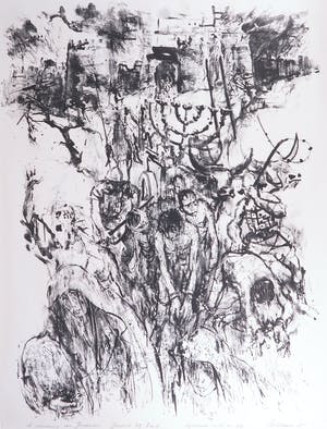Piet Klaasse - Litho, De inneming van Jeruzalem kopen? Bied vanaf 1!
