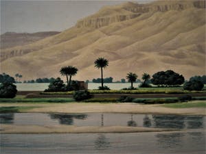 Franz Deckwitz - GROOT ! Olieverf "USA Palm Springs San Jacinto Mountains" gesigneerd kopen? Bied vanaf 10!