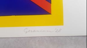 Lou Loeber - Lou Loeber - Geranium - Zeefdruk kopen? Bied vanaf 1!