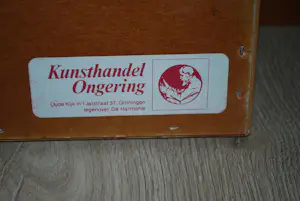 Jan Altink - Het Reitdiep bij Groningen - ingelijste Koppermaandagprent kopen? Bied vanaf 75!