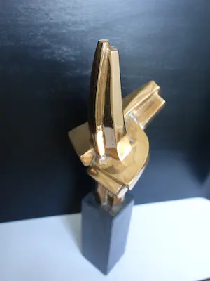 Brons (Onbekend) - gepolijst abstract brons, zeer mooi. kopen? Bied vanaf 325!