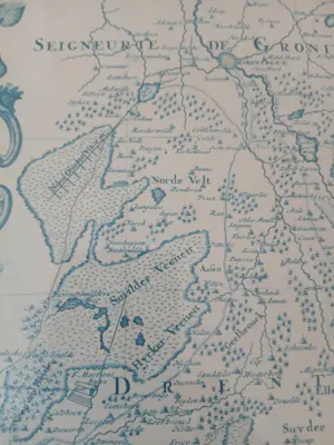 Alexis Hubert Jaillot - Litho - Kaart van Overijssel/Salland-Twente en Drenthe kopen? Bied vanaf 125!