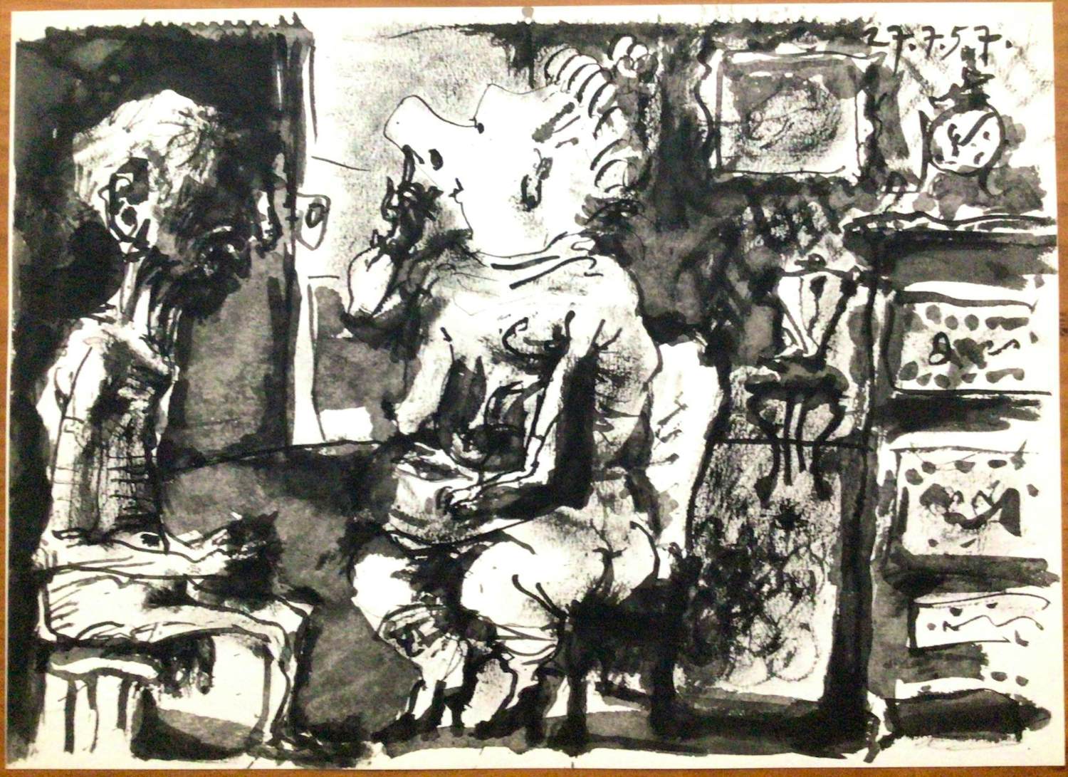 Pablo Picasso - Litho - 1959 - Uit serie: "Toros y Toreros" - Oplage 150 ex. - Perfecte conditie verkocht voor € 110!