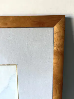 Ciano Siewert - Ciano Siewert - Dorpsgezicht - Aquarel, Prachtig Ingelijst - Groot kopen? Bied vanaf 180!