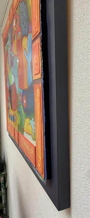 Clemens Briels - Handbewerkte zeefdruk Nr. 4 - Un jardiro secreto - op paneel kopen? Bied vanaf 375!