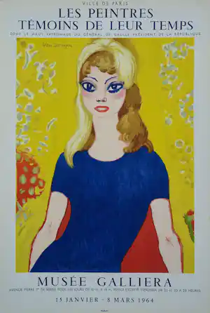 Kees van Dongen - Brigitte BARDOT, Lithografie, 1964 verkauft für € 140!