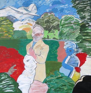 Guus Hak - Acryl op doek, Het Bosplan - Ingelijst (Zeer groot) kopen? Bied vanaf 350!