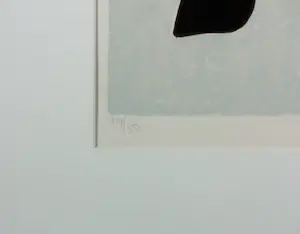 Wil Klaassen - Zeefdruk op papier, Z.T. Abstracte compositie - Ingelijst kopen? Bied vanaf 50!