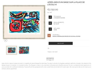 Karel Appel - Apres-midi d’un singe sur la place de l’école, litho (netjes ingelijst) kopen? Bied vanaf 1150!