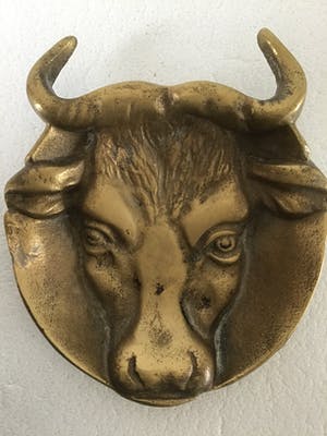 Brons (Onbekend) - Stierenkop kopen? Bied vanaf 25!