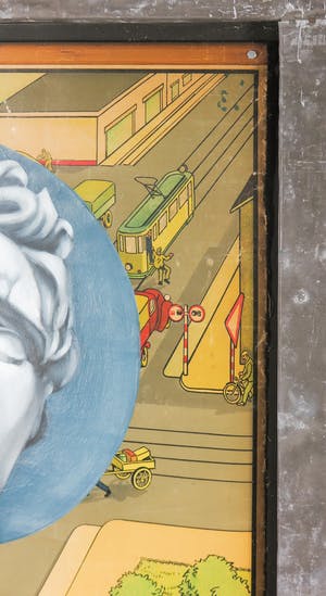 Jan Bollaert - Acryl op papier, Schmalz II - Ingelijst (Groot) kopen? Bied vanaf 50!