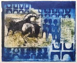Sam Parabirsingh - Kleurenets Paarden & Inca tekens' 1976 verkocht voor € 45!