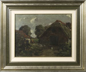 Stephan Kip - Olieverf op doek, Boerderij - Ingelijst kopen? Bied vanaf 1!