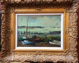 Pierre Hendrix - Scheldezicht met boten verkocht voor € 169!