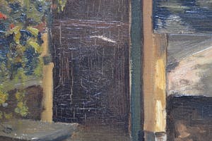 Bertha Muller - Olieverf op doek - Haarlemsch Hofje - 1949 kopen? Bied vanaf 10!