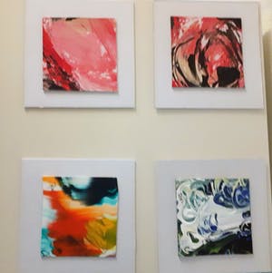 Piet van Riel - Kijkdoos met 15 schilderijtjes, origineel geschilderd kopen? Bied vanaf 99!