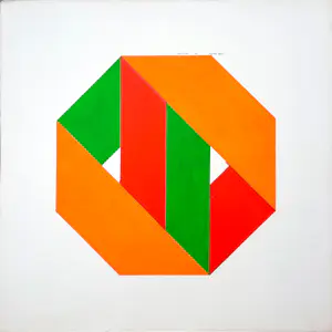 Georg Ruijter - Compositie fluor [unicum] - 21952 - ingelijst kopen? Bied vanaf 325!