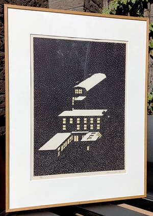 Jeroen Henneman - De Drukkerij, litho (netjes ingelijst, zeer beperkte oplage) kopen? Bied vanaf 395!