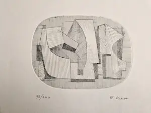 AcheterOdon Koch - Zwitsers beeldhouwer en graficus - monochrome Ets - oplage 200 - gesigneerd? Enchérissez de 40!