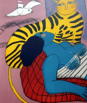 Corneille - Ingelijste litho - 1989 (nette lijst!) verkocht voor € 325!