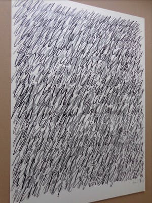 Ado Hamelrijck - ABSTRACTIE / ZW-W ZEEFDRUK / 70x50cm / SIG / 1987 kopen? Bied vanaf 45!