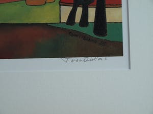 Toon Tieland - Handgesigneerde prent , “Volle Maan” - ingelijst – ca 1990 kopen? Bied vanaf 1!