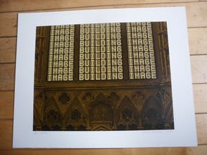 Bert Vredegoor - Zeefdruk, titel, "Motto 3 ". kopen? Bied vanaf 35!