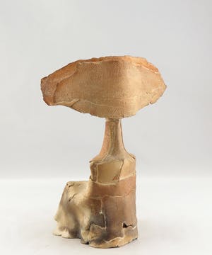 Niet of onleesbaar gesigneerd - Brons, keramiek, steen en hout, Lot van 4 sculpturen kopen? Bied vanaf 10!