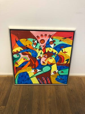 Maartje Wijngaarden - Schilderij met gezichten kopen? Bied vanaf 130!