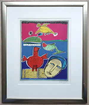 Corneille - Le marin, zeefdruk (mooi ingelijst) kopen? Bied vanaf 275!